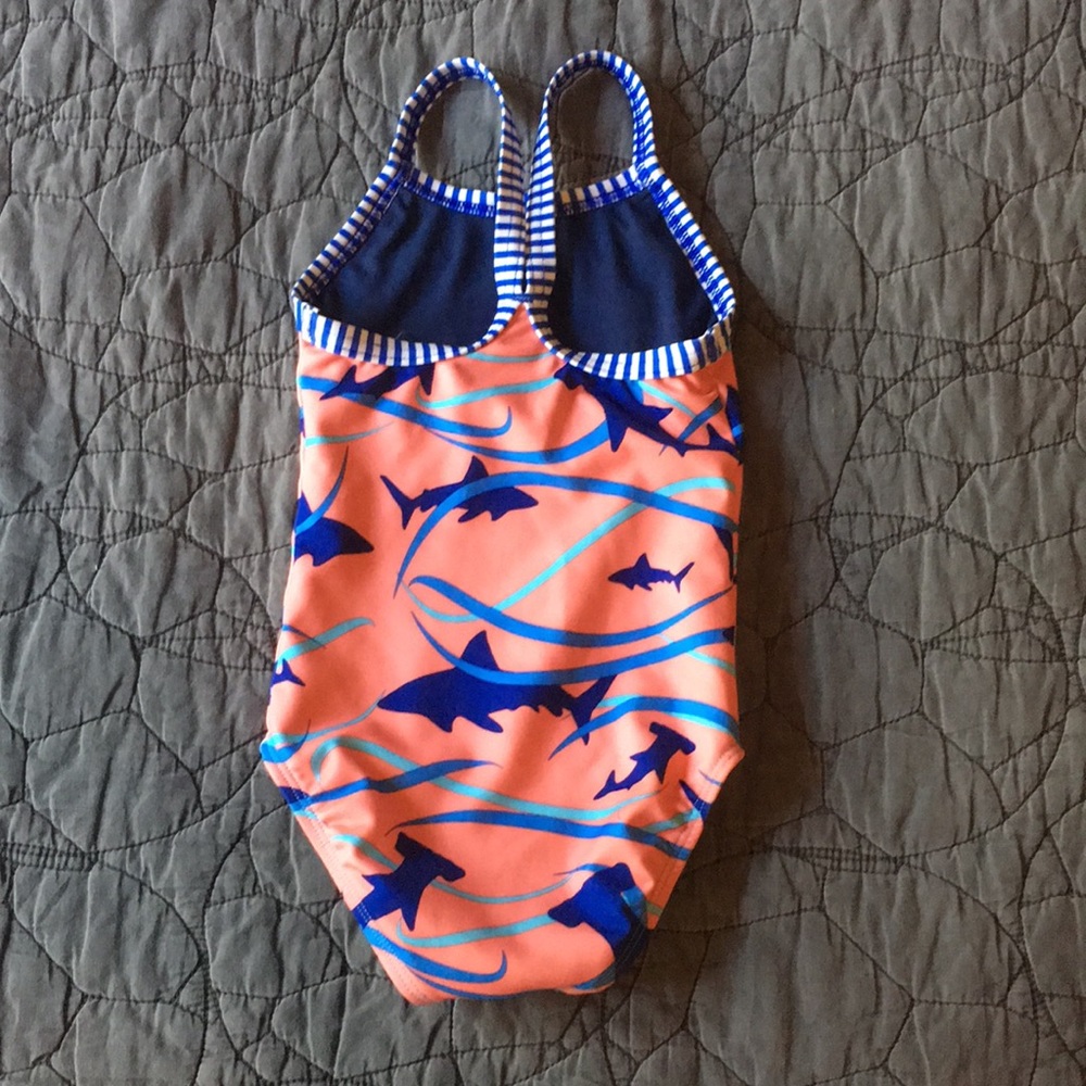 Little Dolphins Shark Swimsuit size 4T - Picture 2 of 6